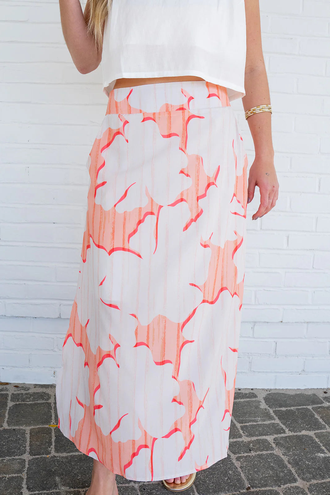 Lea Island Skirt - Coral