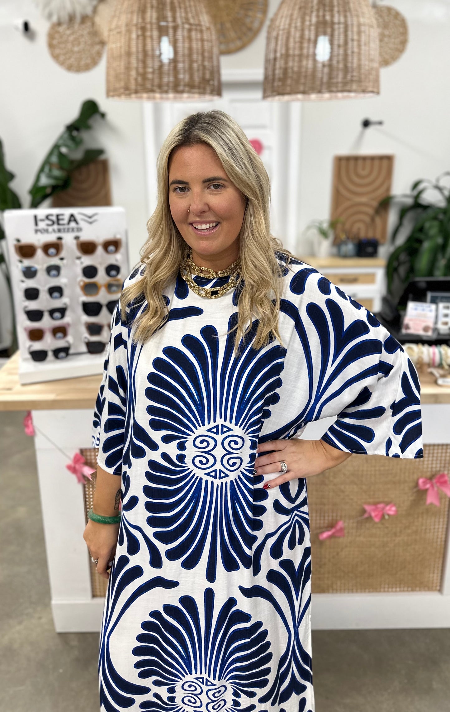 The Golden Blue Capri Dress