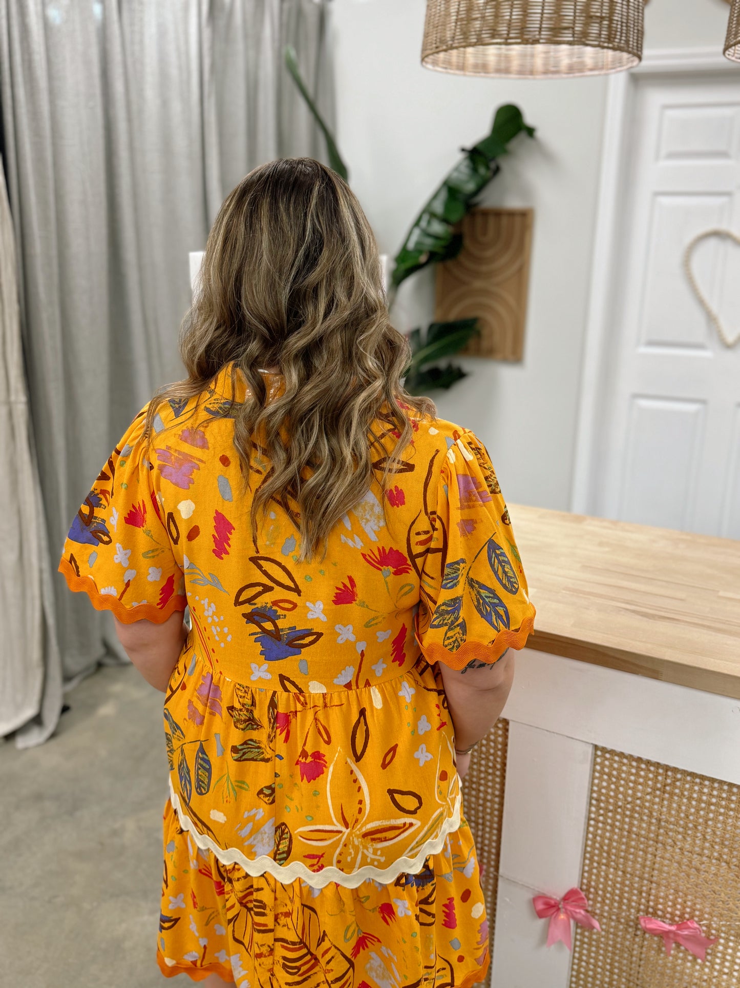 Conversational Baby Doll Dress