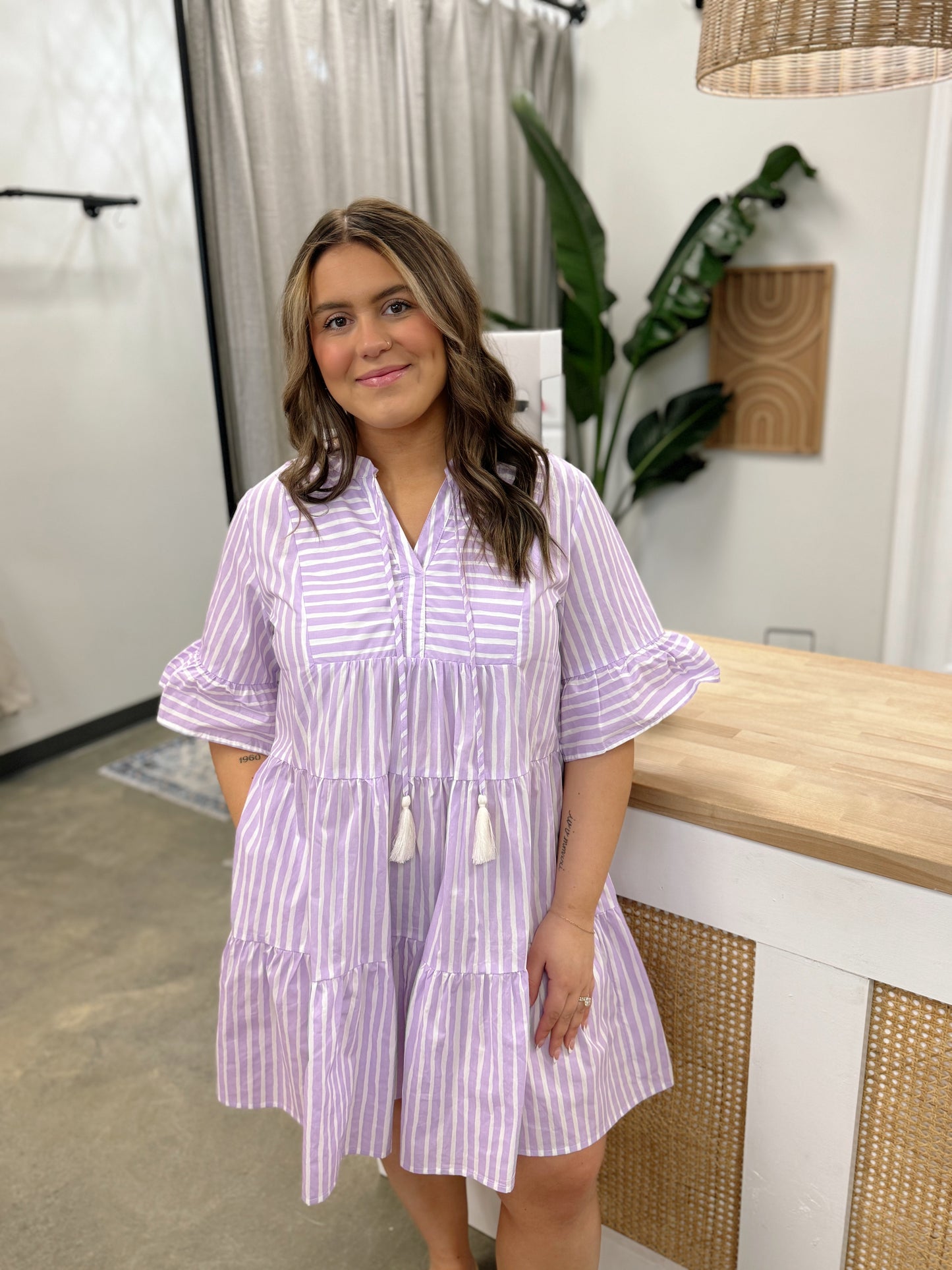 Lavender and Lilac Baby Doll Dress