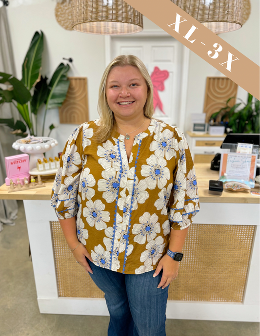 The Kelley Floral Blouse Curvy