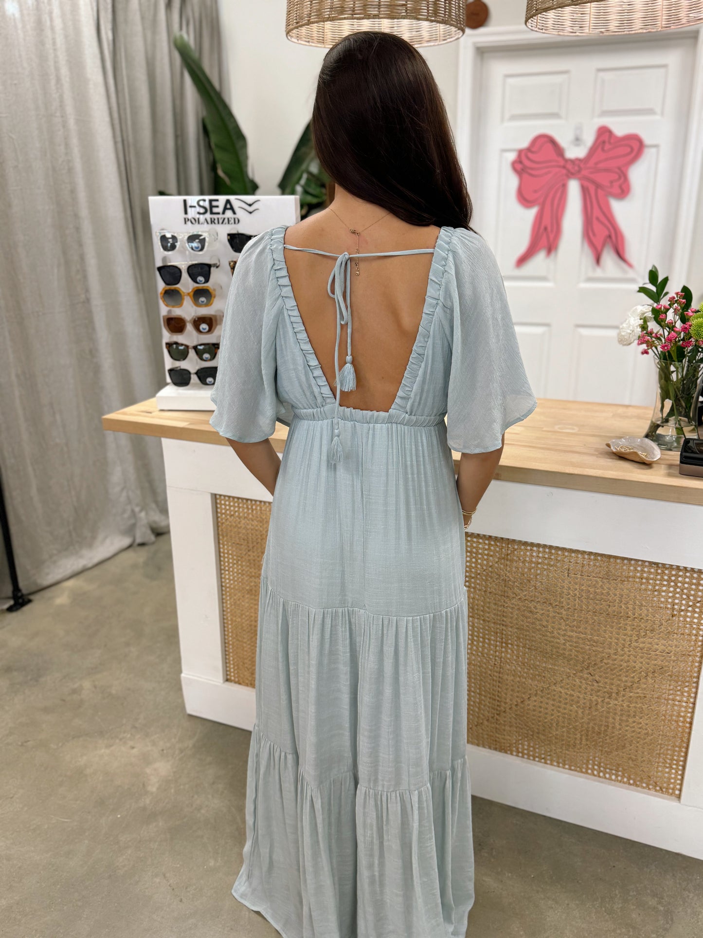 The Coastal Gypsy Dress in Blue Haze