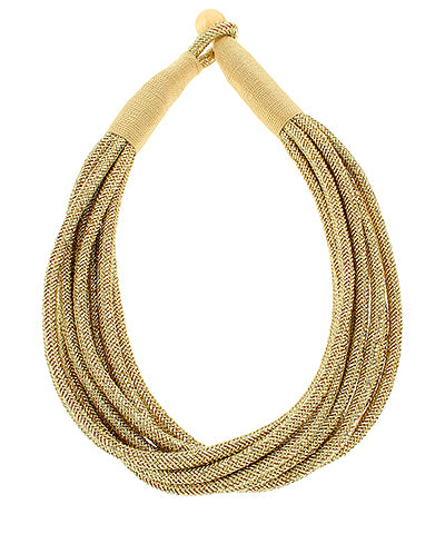 Gold Colored Rope Necklace