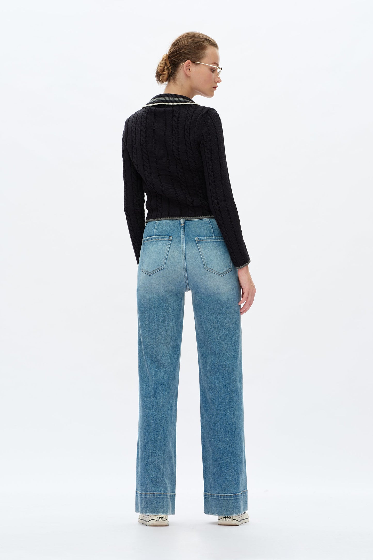Bayeas Wide Leg Sailor Jeans
