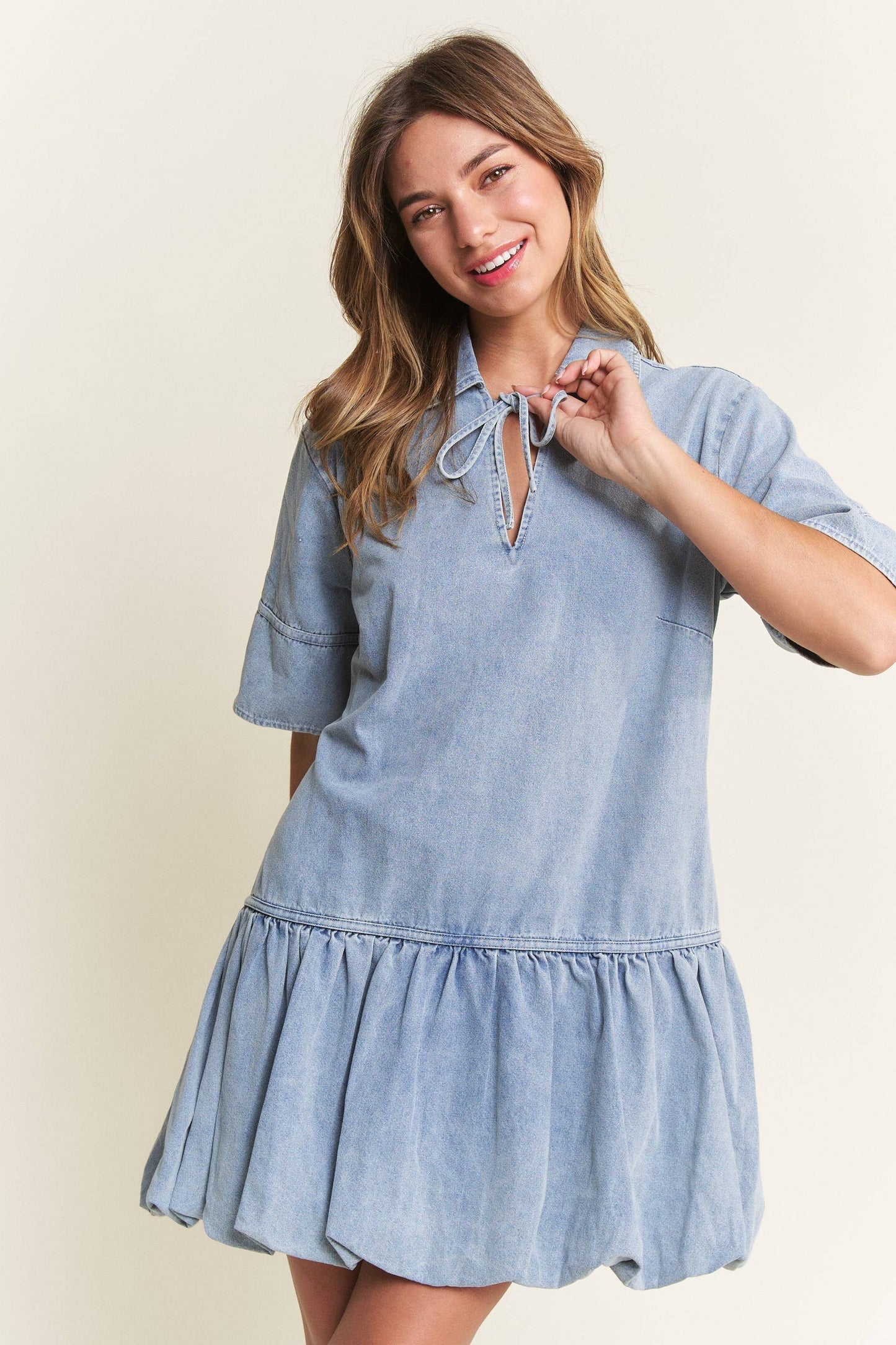 Kick The Dust Up Denim Dress