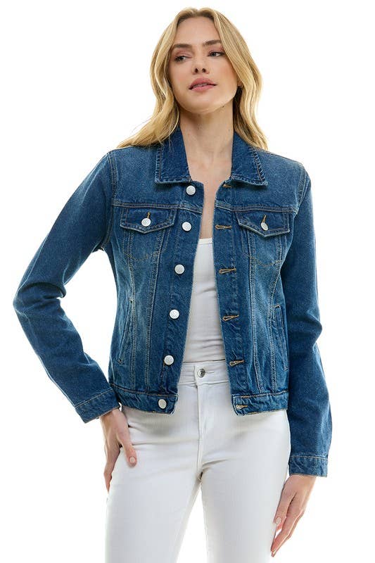 LADY CASUAL DENIM JEAN JACKET