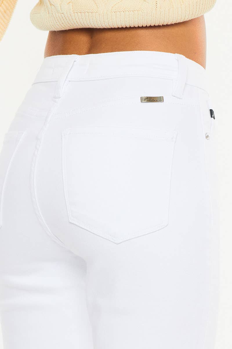 THE KARLIE HIGH RISE SLIM STRAIGHT JEANS