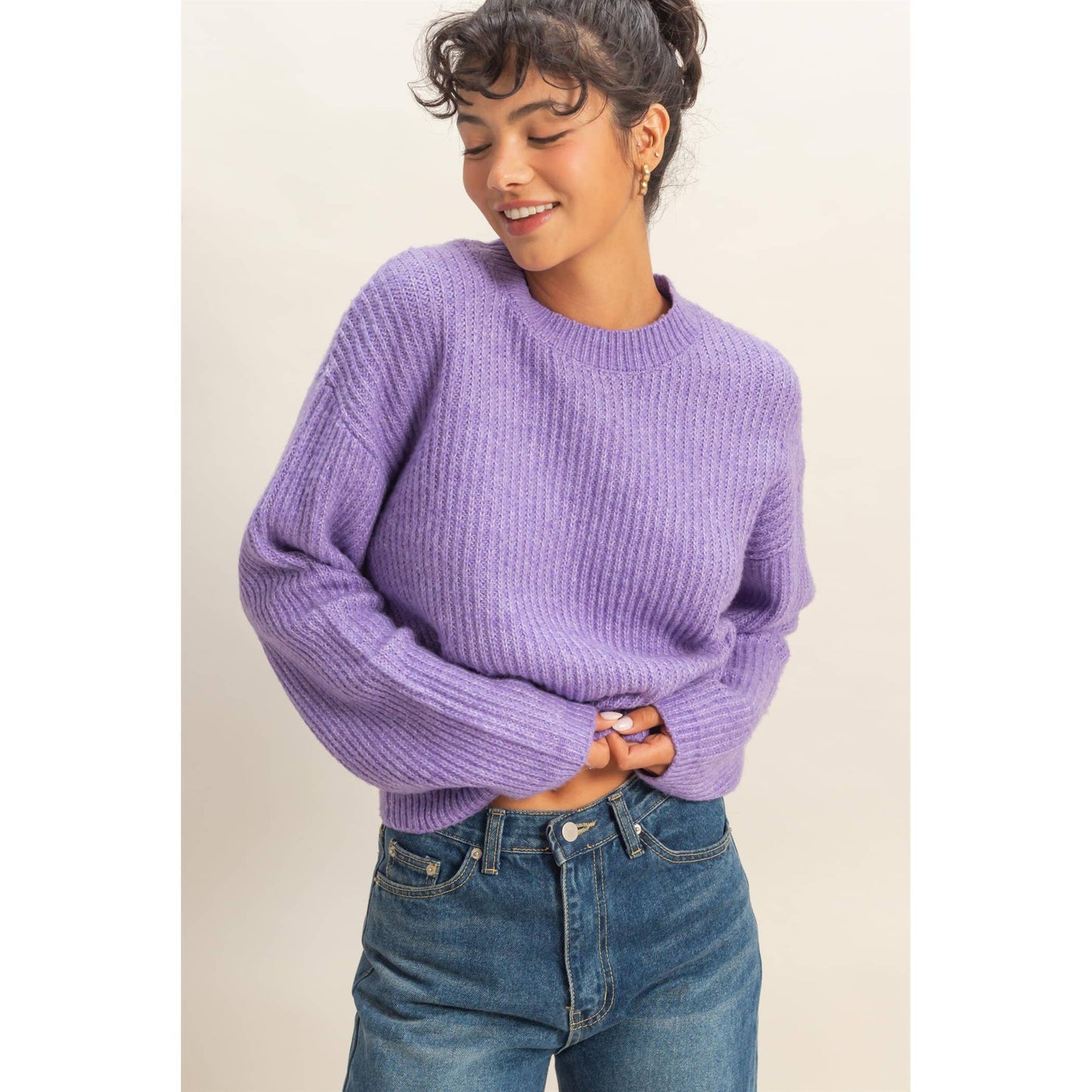 Laid Back Lilac Sweater