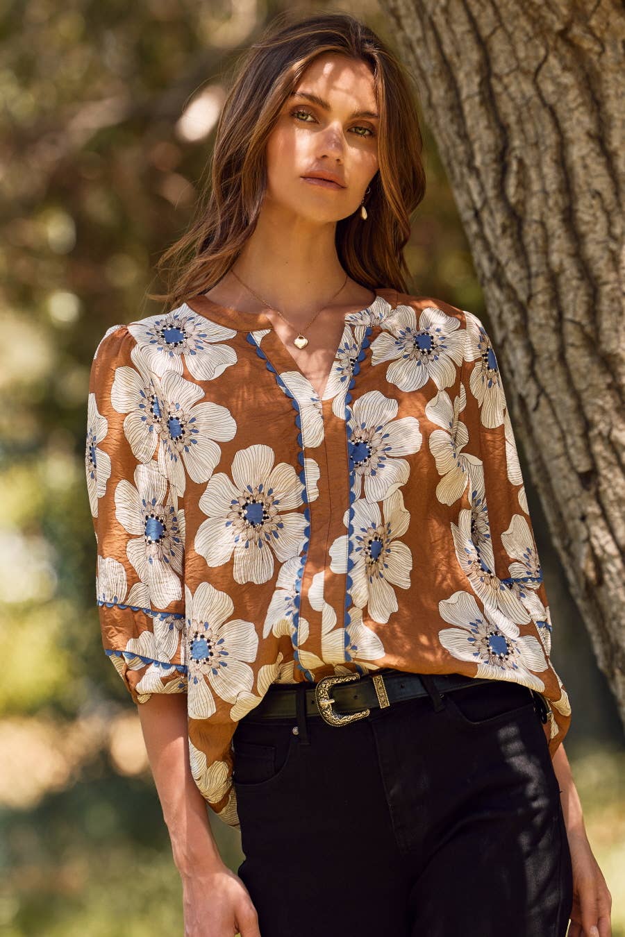 The Kelley Floral Blouse Curvy