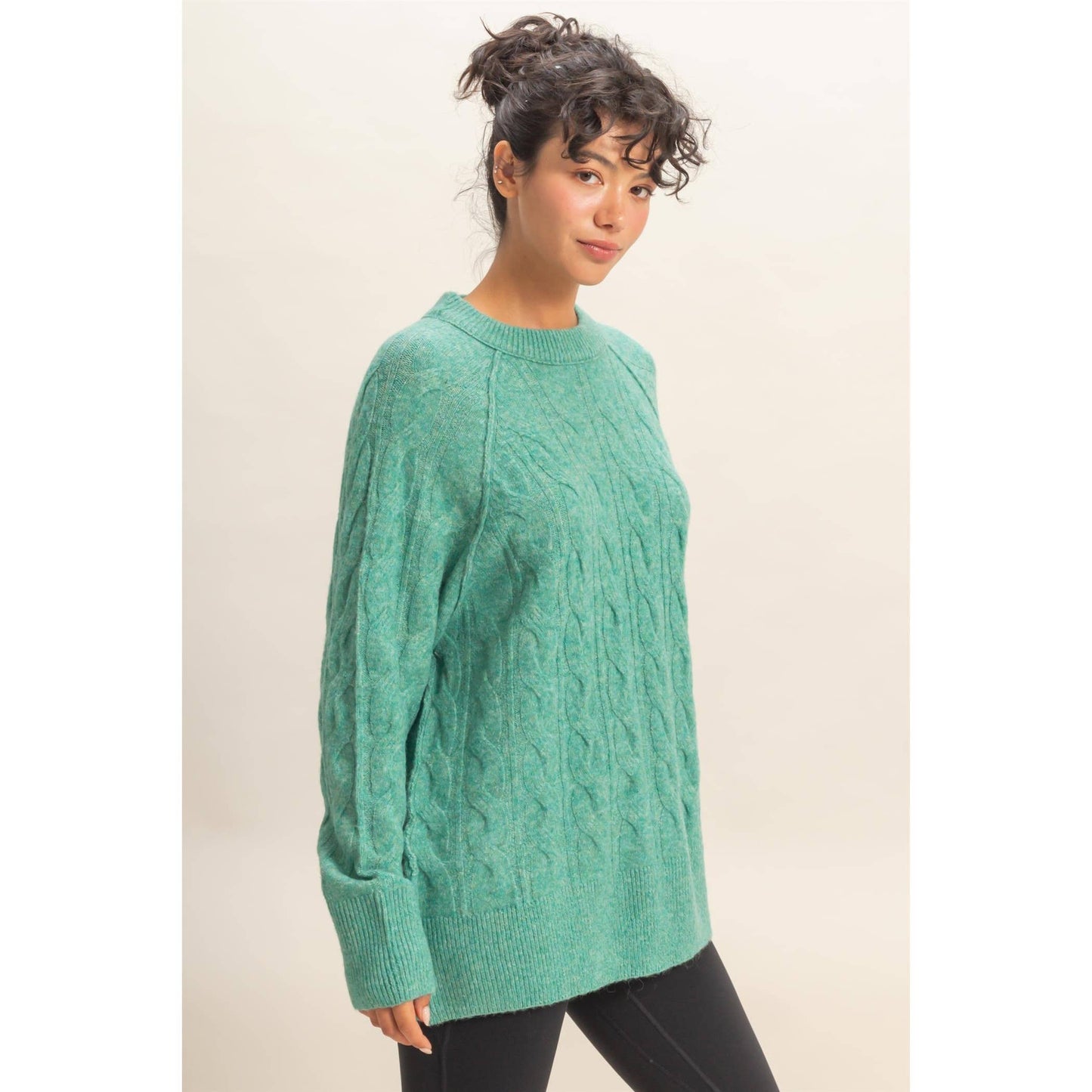 Seafoam Tunic Chunky Sweater