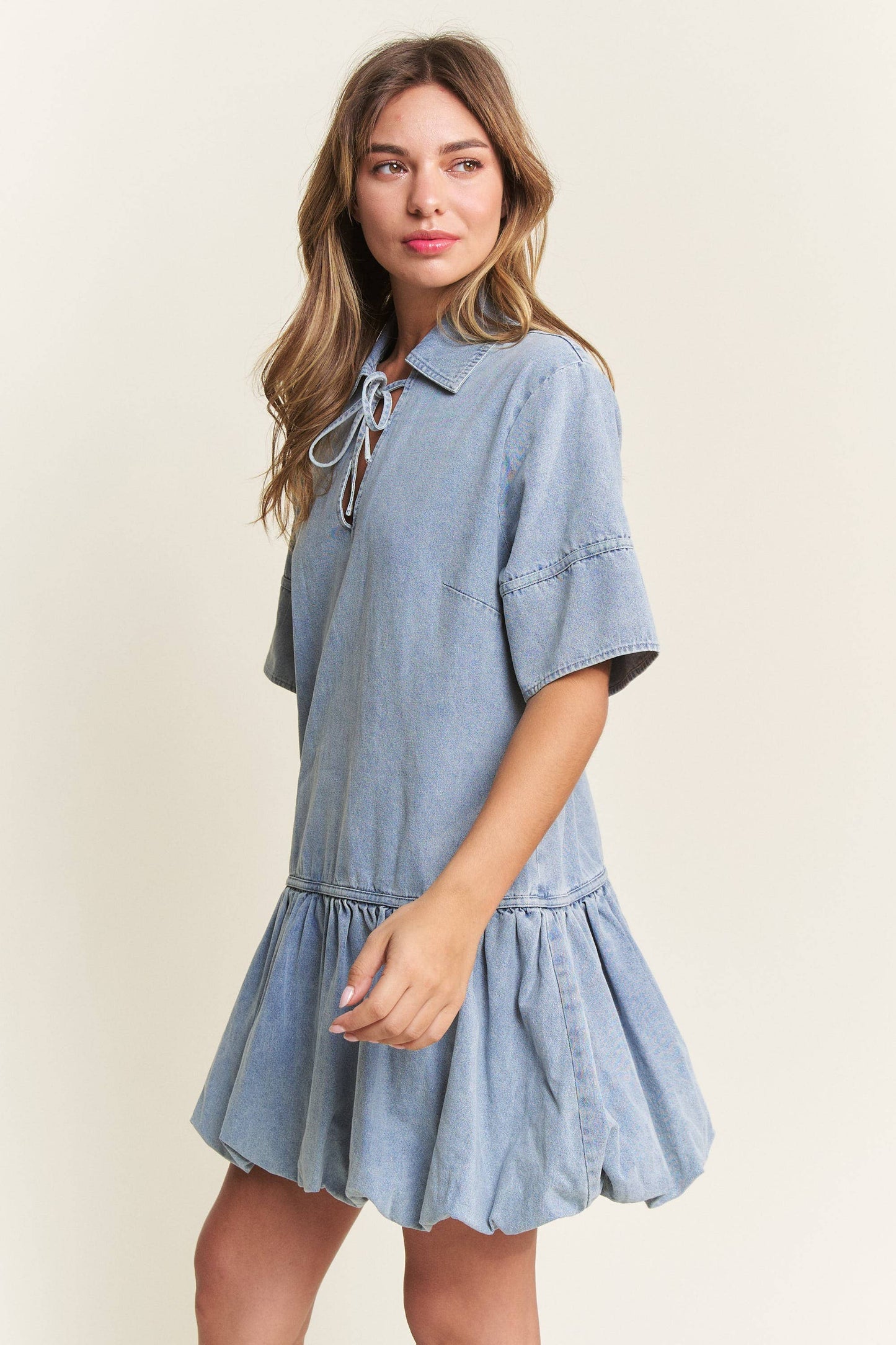 Kick The Dust Up Denim Dress