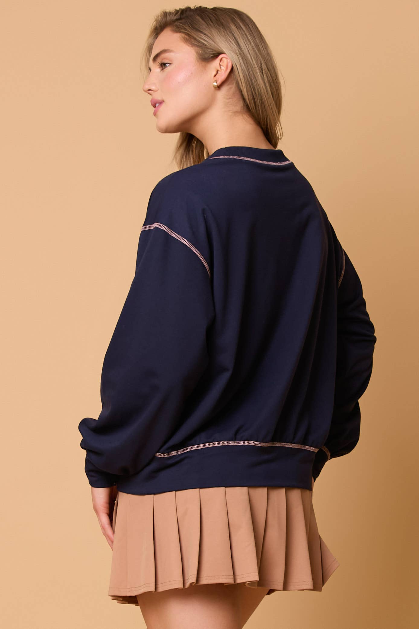 Tini Time Printed Pullover Sweatshirt