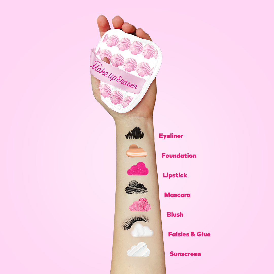 Make Up Eraser Seashells 7-Day Set & Seashell Case
