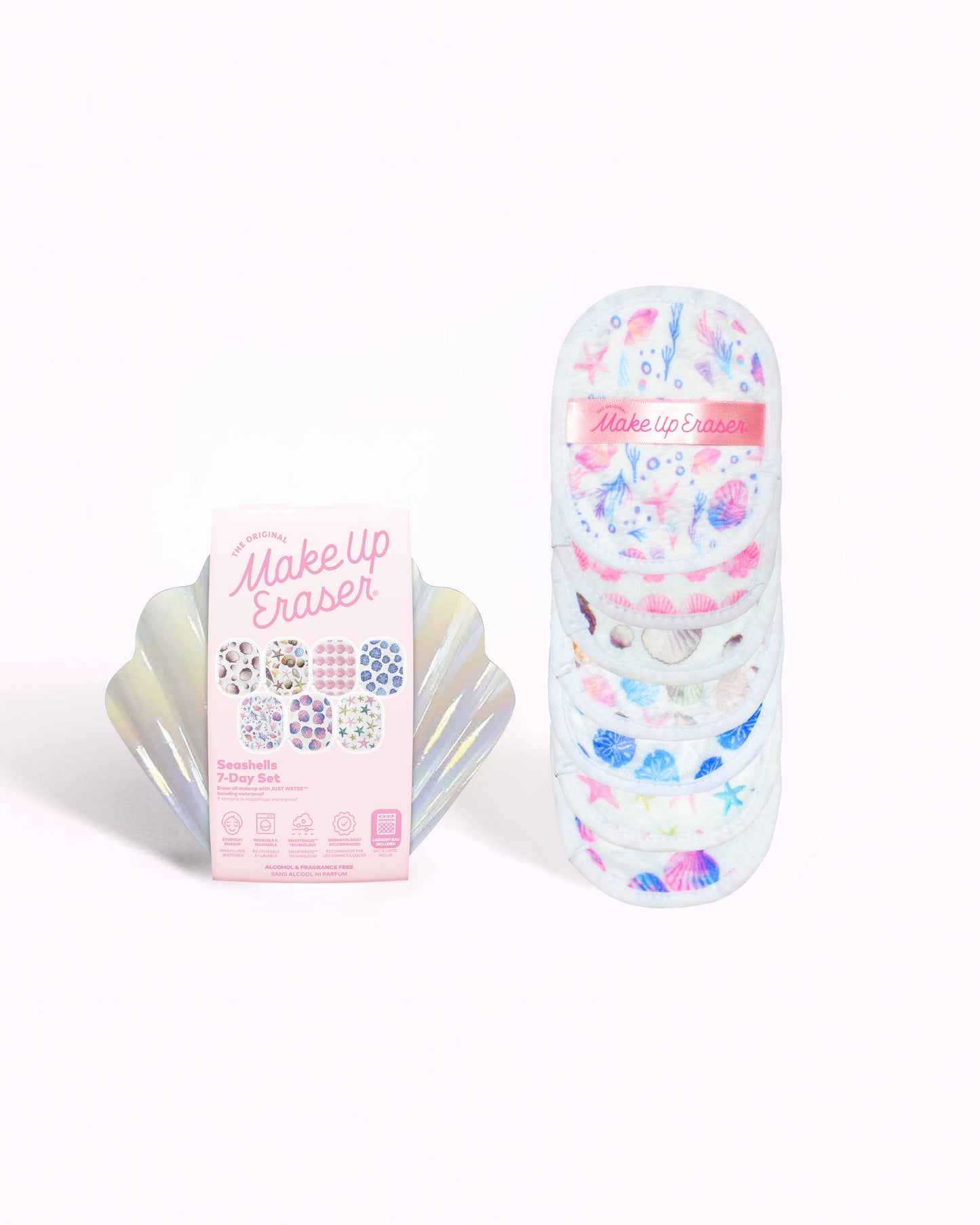 Make Up Eraser Seashells 7-Day Set & Seashell Case