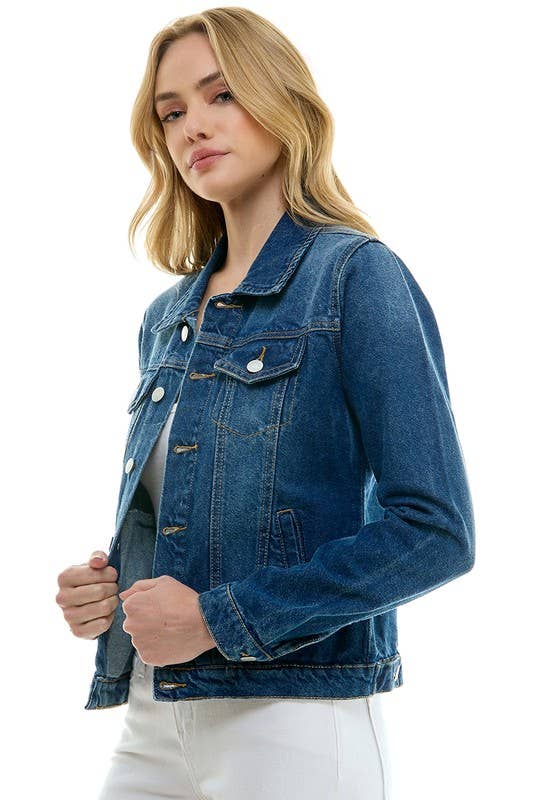 LADY CASUAL DENIM JEAN JACKET