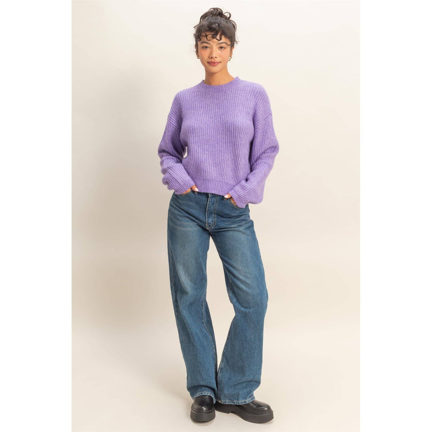 Laid Back Lilac Sweater