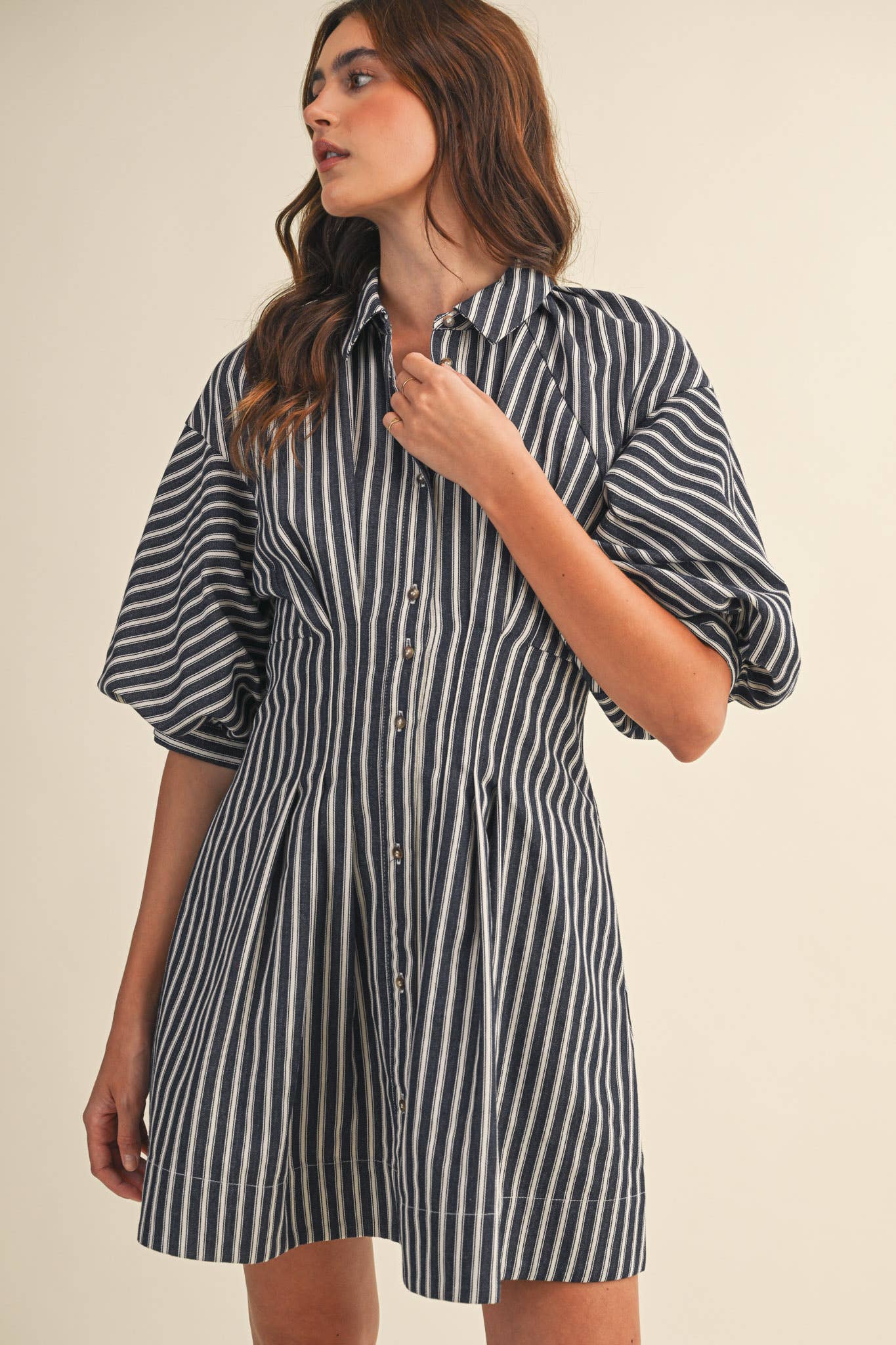Office Denim Mini Dress