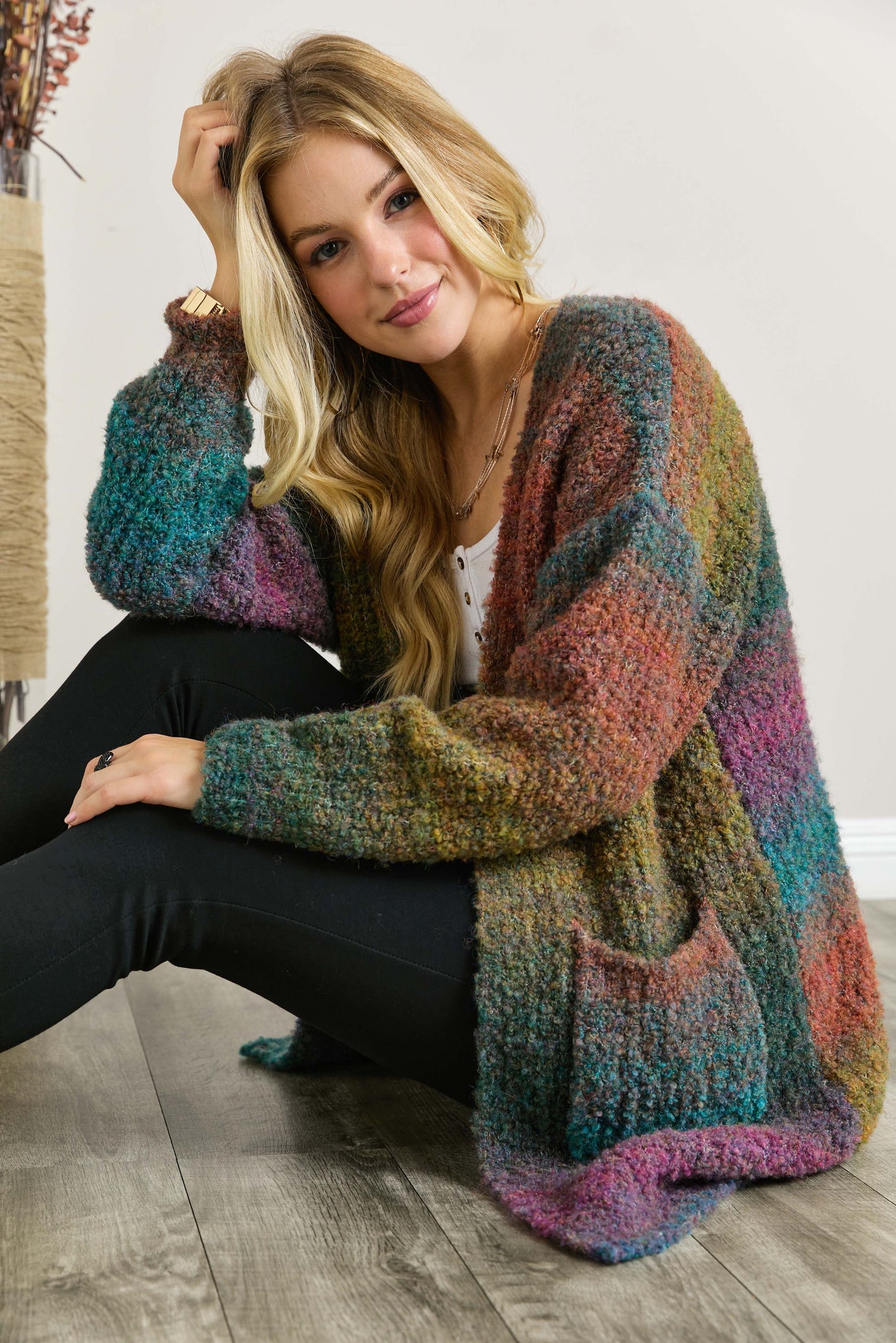 WINTER OMBRÉ CARDIGAN