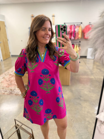 The Poisey Block Print Dress