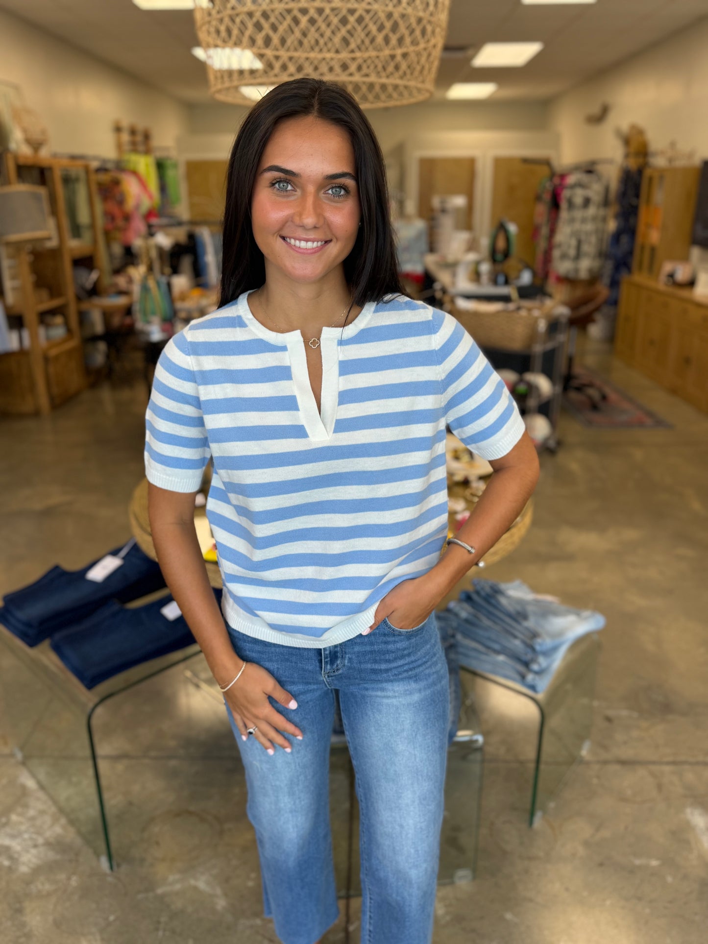 The Sailor Sweater-Light Blue