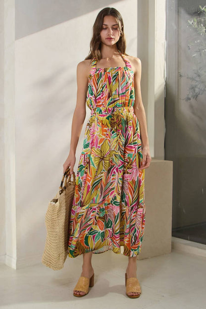 Tropical Vcay Maxi Dress
