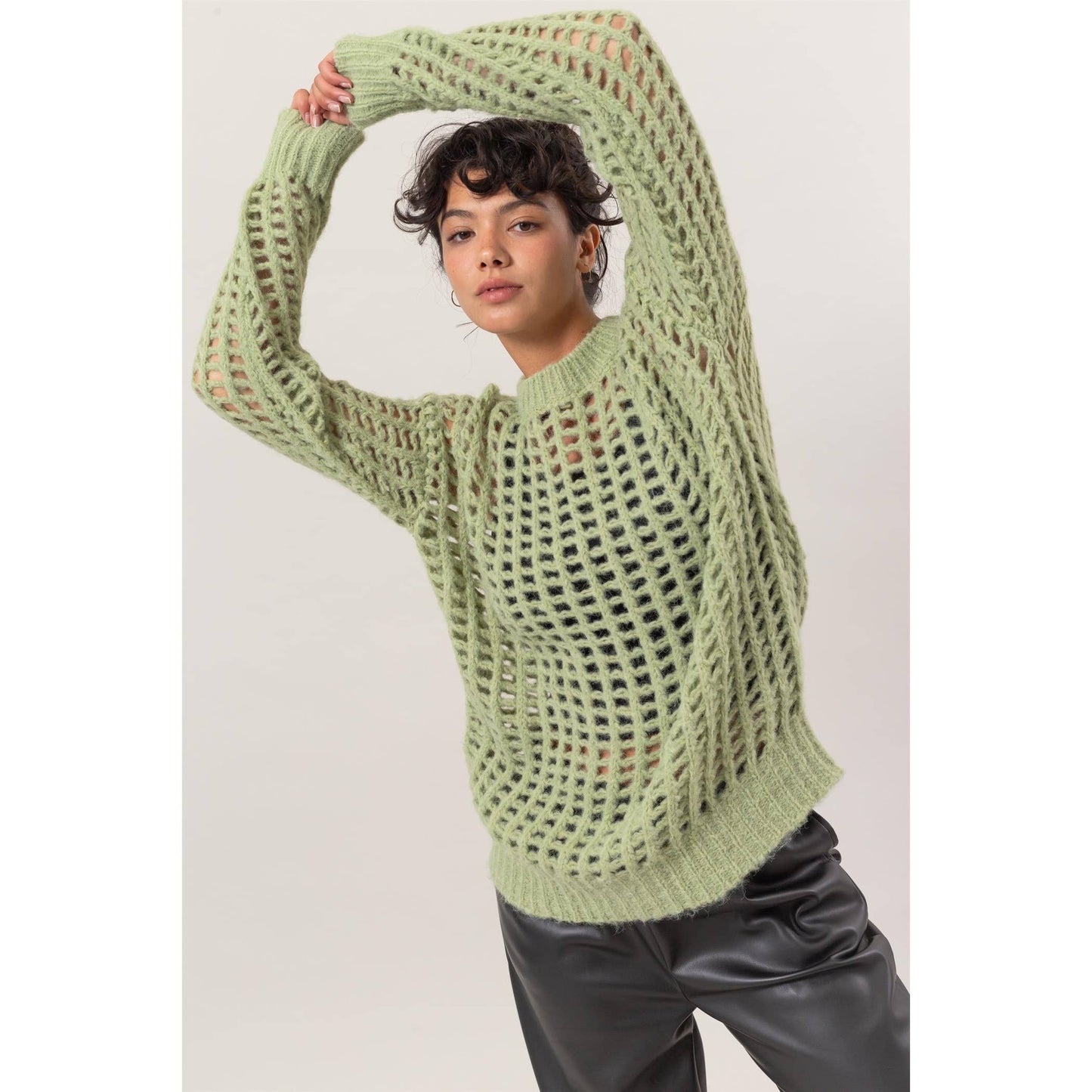 Open Stitch Sweater