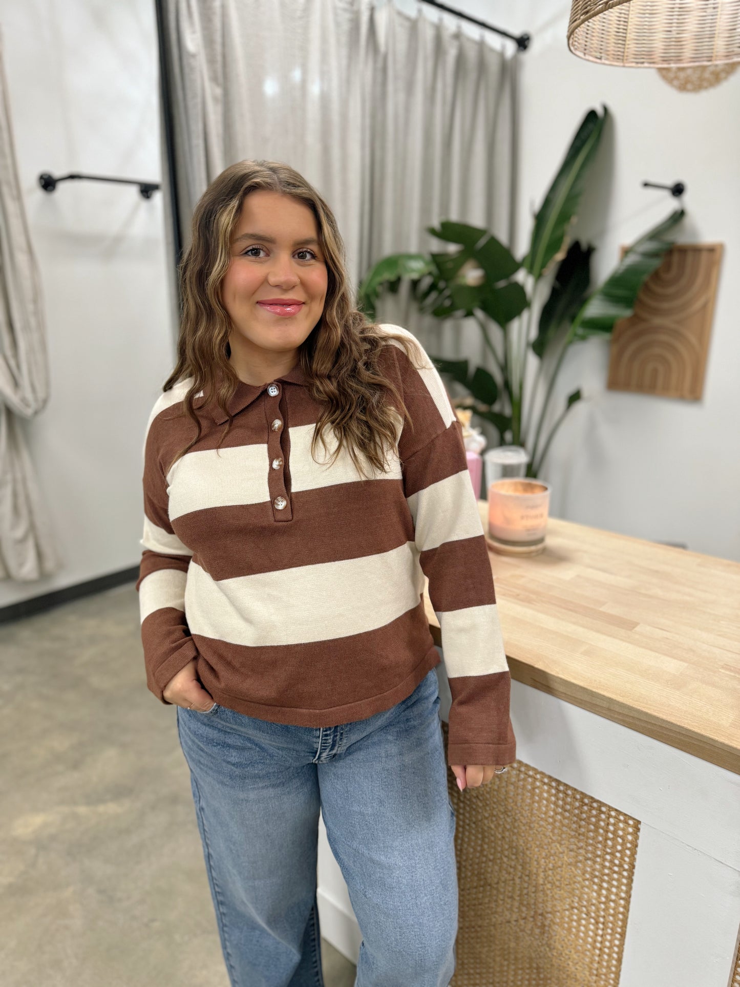 The Rugby Sweater In Pecan