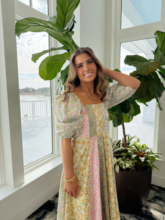 Feeling Pretty in the Garden Midi Dress