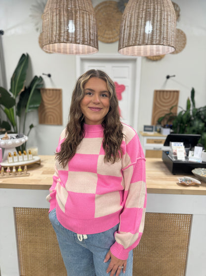 The Checkmate Pinky Sweater