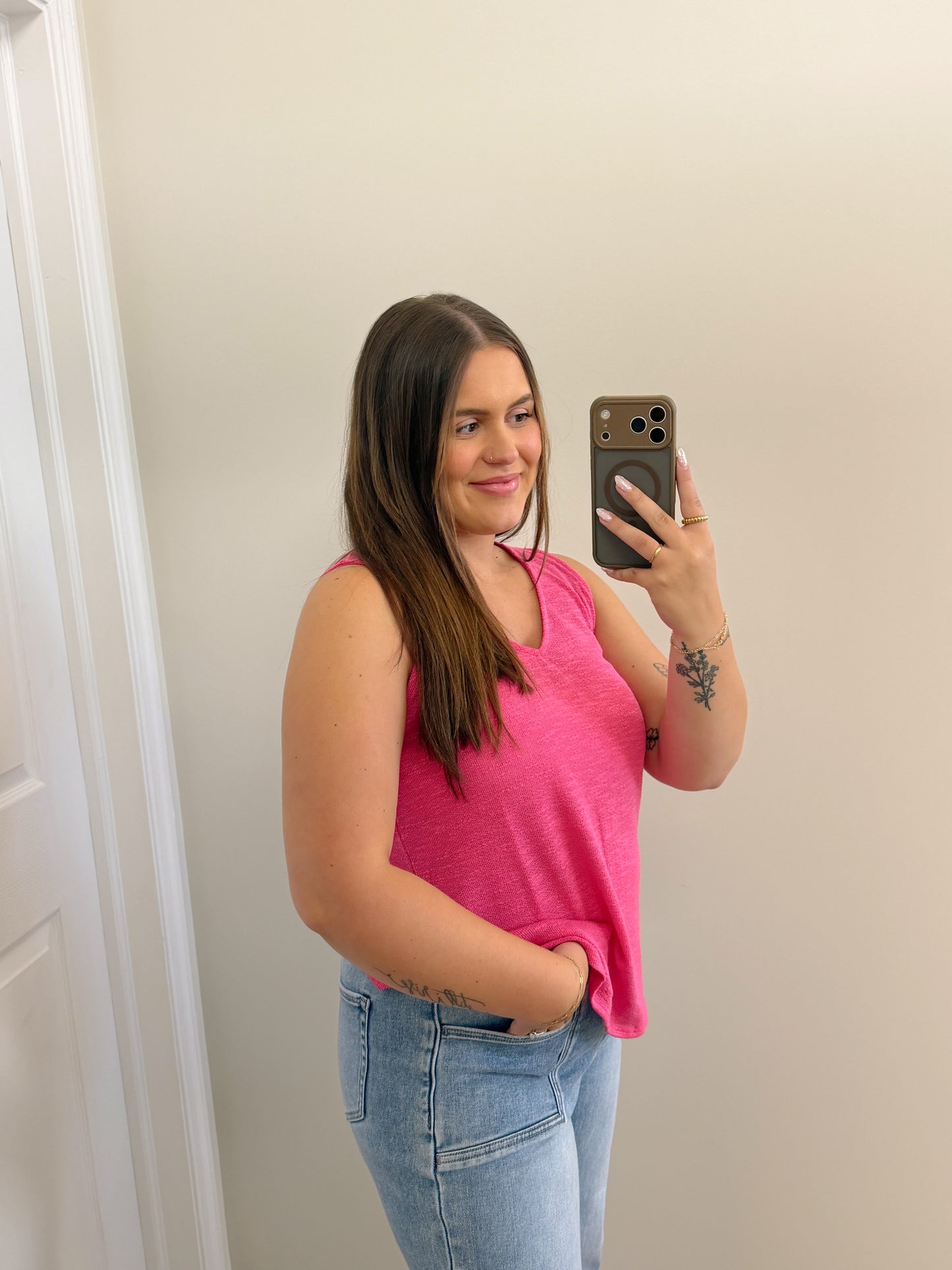 The Summer Staple Tank Pink