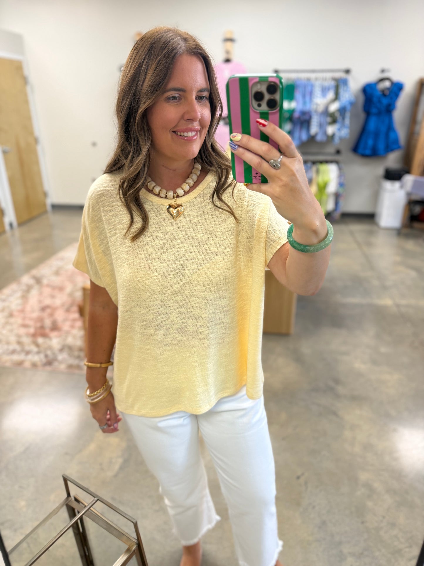 The Bomb Slub Top- Butter Yellow