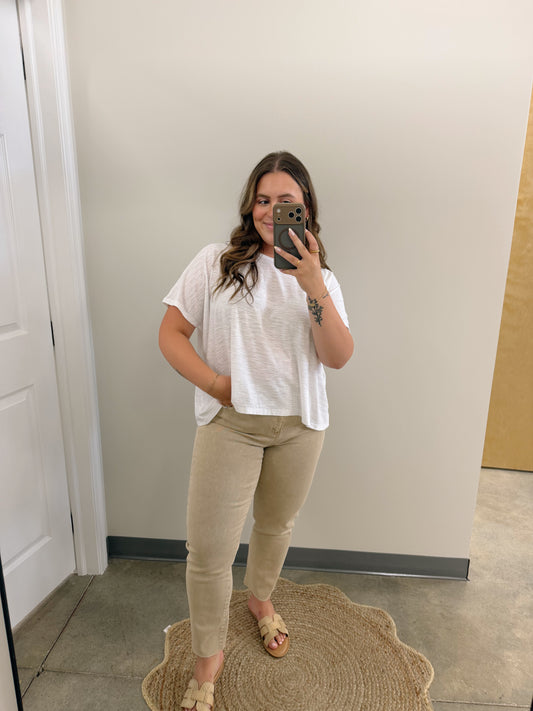 The Spring Bloom Pants in Tan