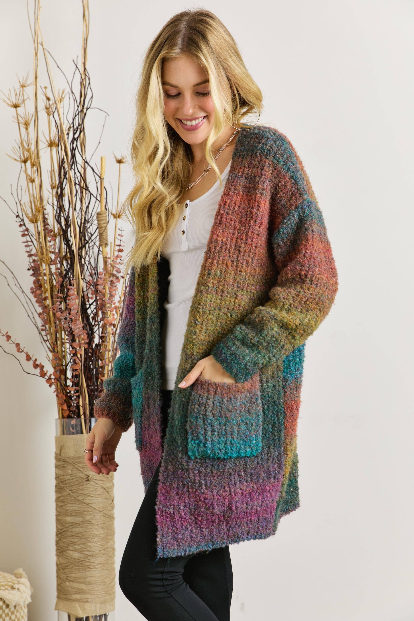 WINTER OMBRÉ CARDIGAN