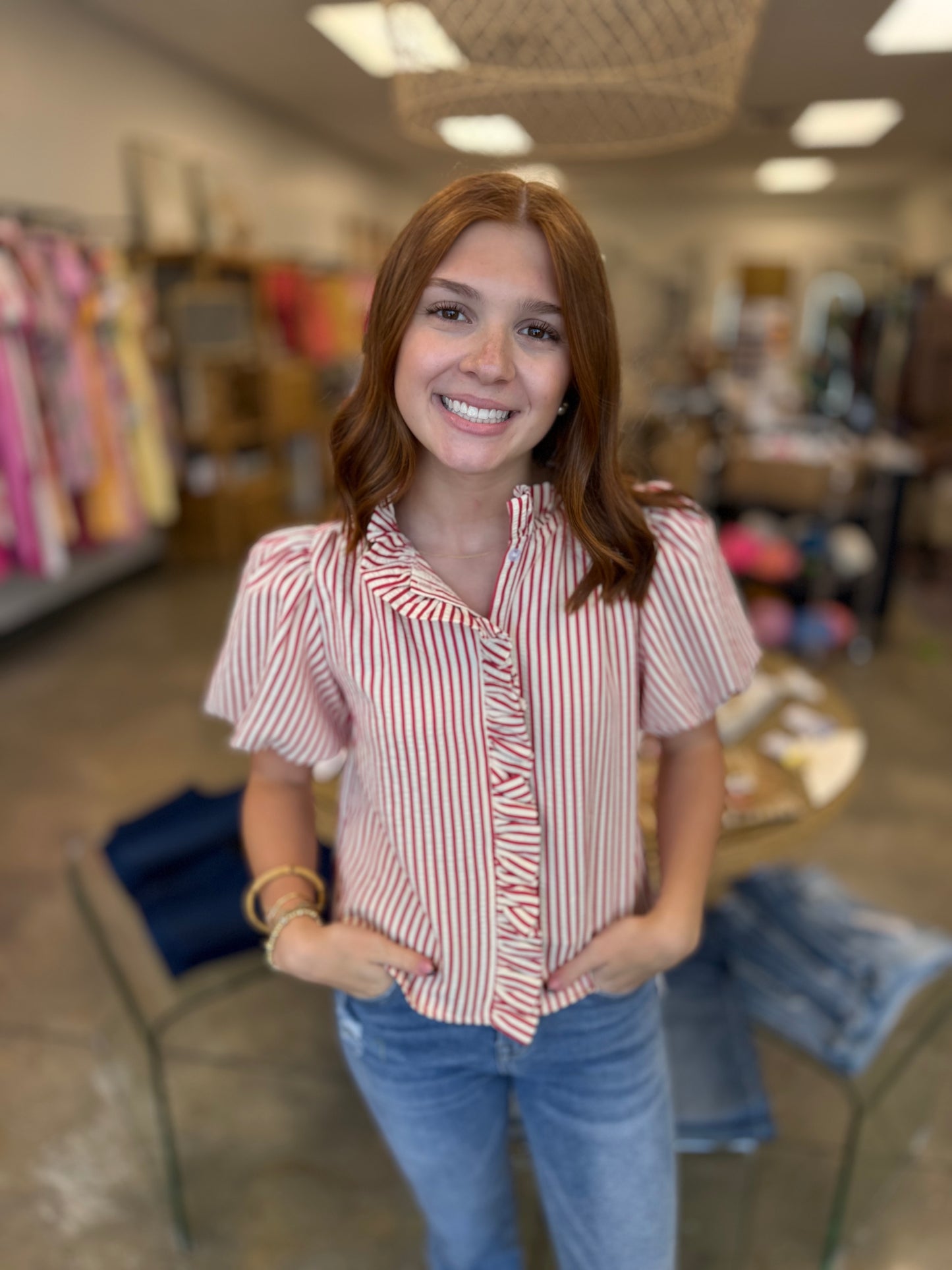 The Patriot Button down Blouse