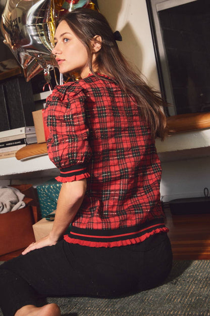 Plaid and Joy Blouse