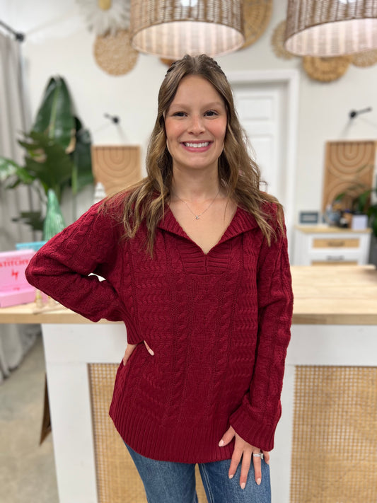 The Solan Cable Knit Sweater