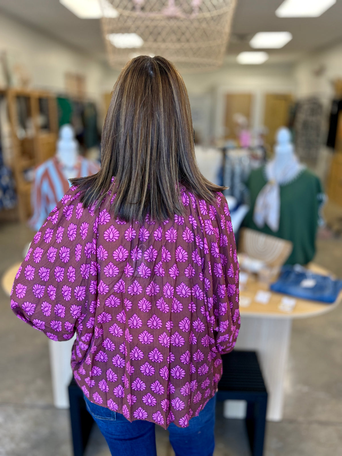 The Bridgette Printed Blouse