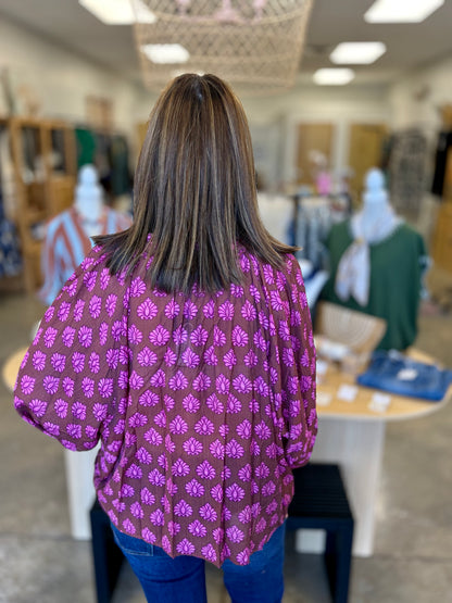 The Bridgette Printed Blouse