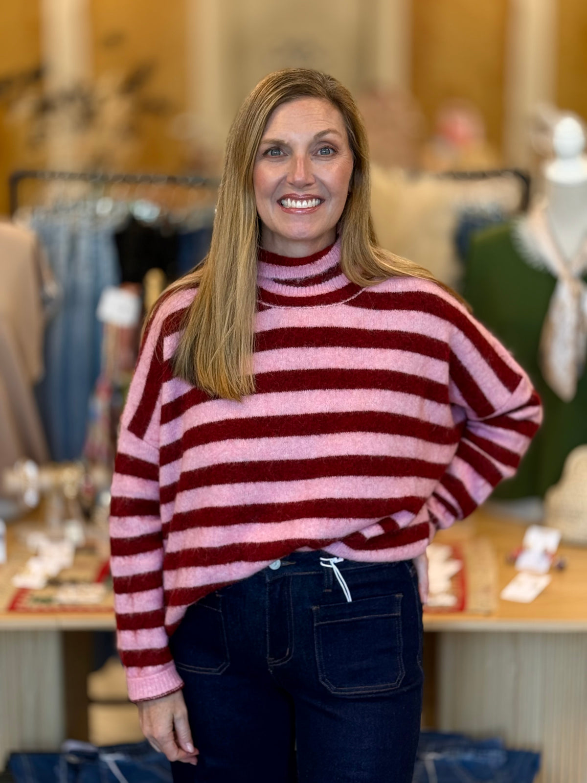The Zowie Stripped Sweater