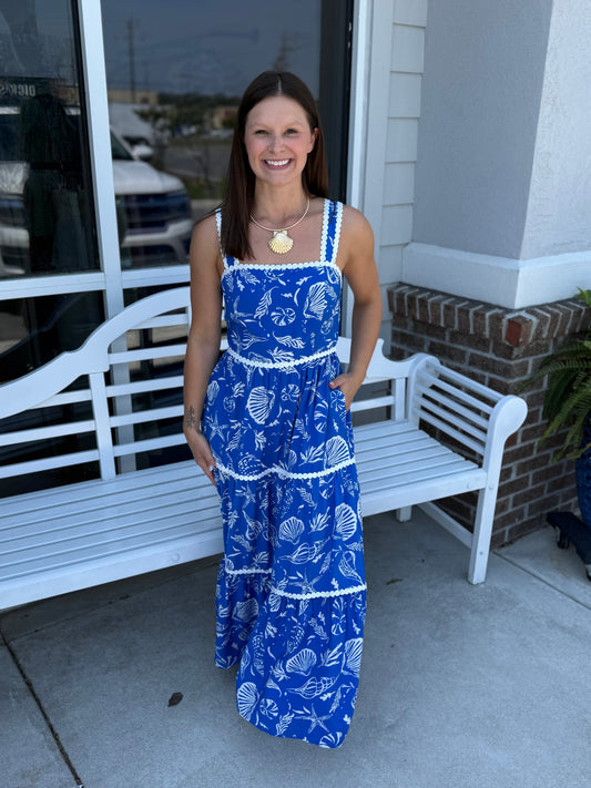 The Seaside Tiered Midi Dress