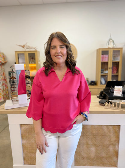 The Scalloped and Cute Blouse