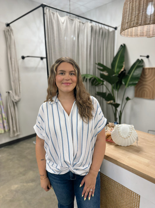 Coastal Chic Twist Top