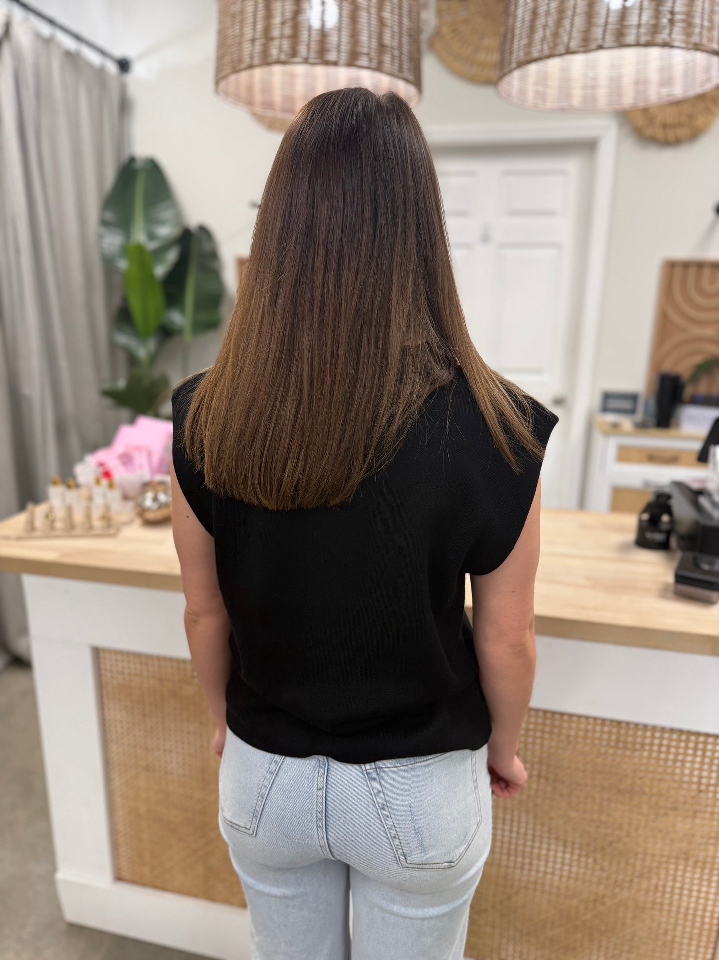 The Sylvie Vest Sky Black