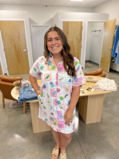 Post Card From Vacation Dress
