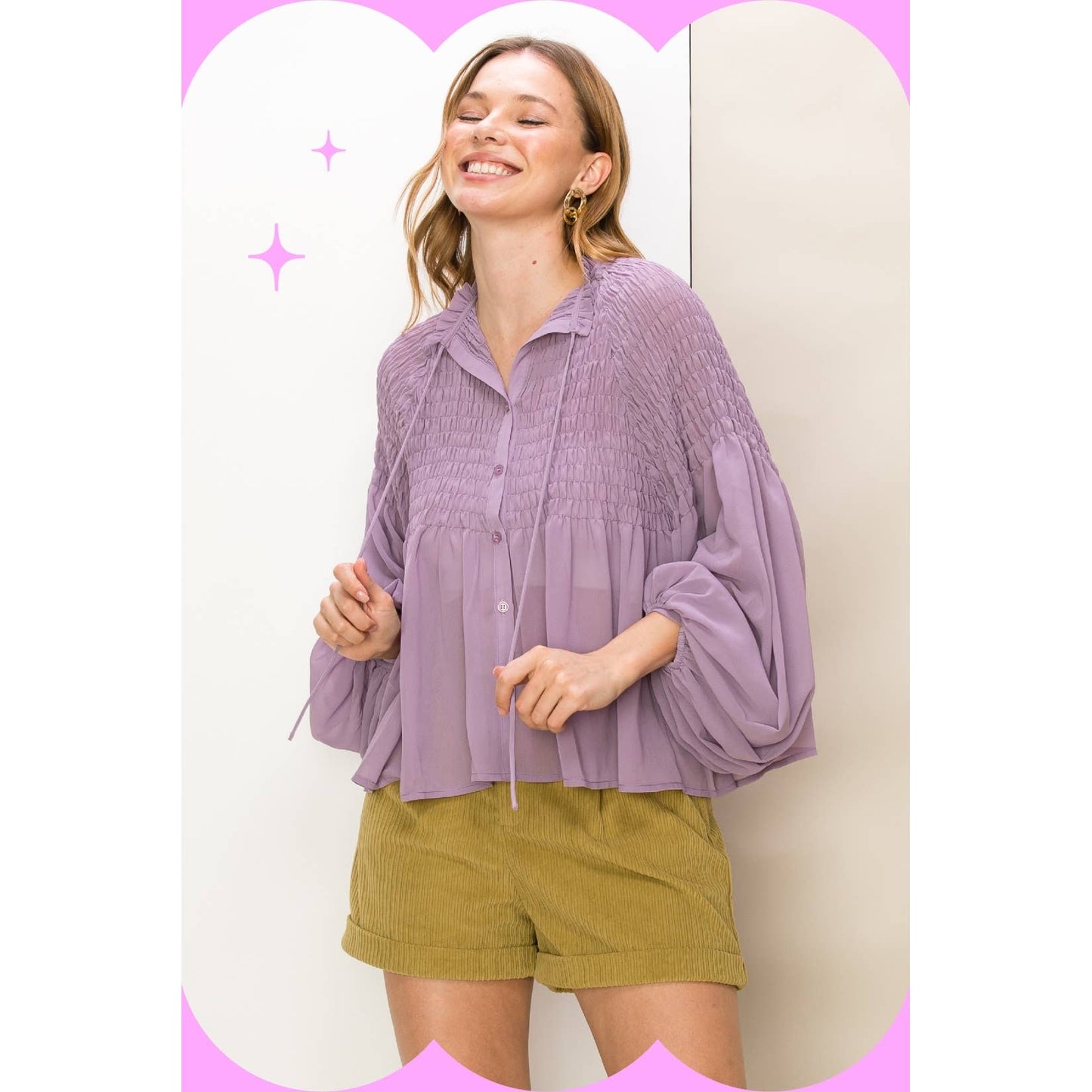 The Lavender Juilette Top