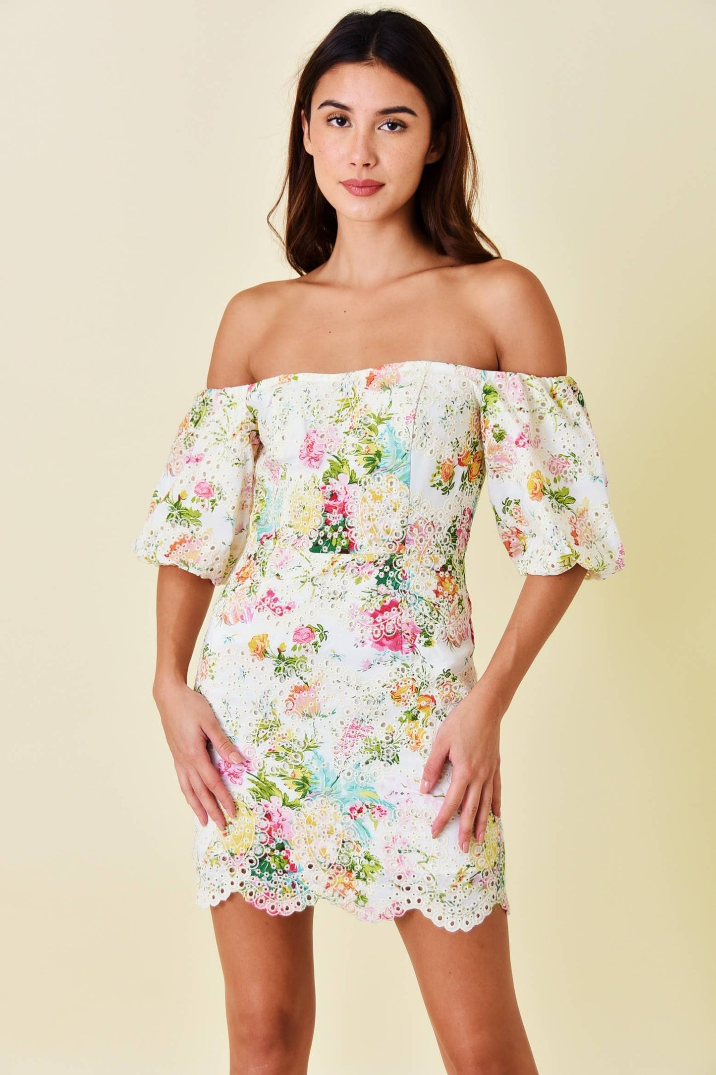 Cottage Party Floral Mini Dress