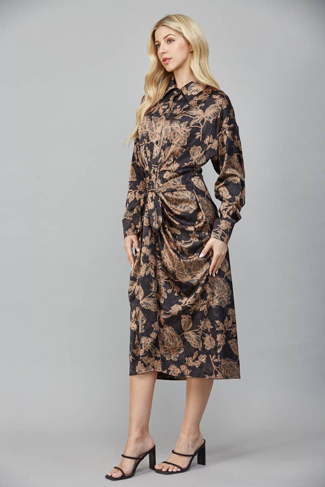 The Versace Tie Midi Dress