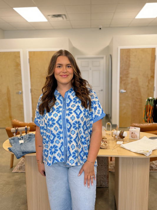 The Kenya Button Down Blouse