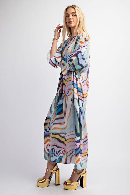 The Groovy Caftan Maxi Dress