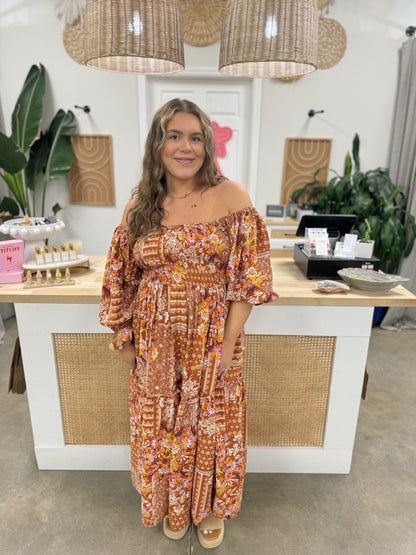 The Gloria Smocked Midi Dress